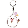 Molang - Ice Cream Acrylic Key Chain with Charm