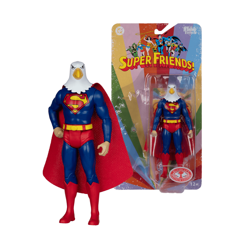 DC Comics - Warpland Superman (Chase) Super Friends Retro 6 Inch Action Figure