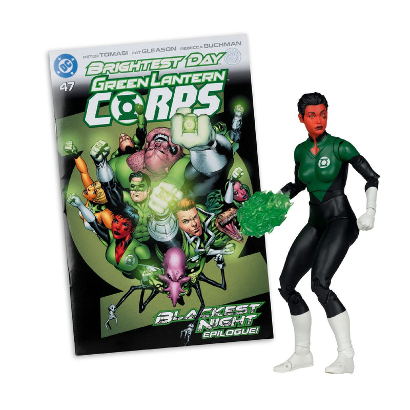 DC Direct - Soranik Natu (Green Lantern Corps #47) Page Punchers 7 Inch Action Figure with Comic