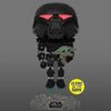 Star Wars: The Mandalorian - Dark Trooper with Child Glow Pop! Vinyl Figure
