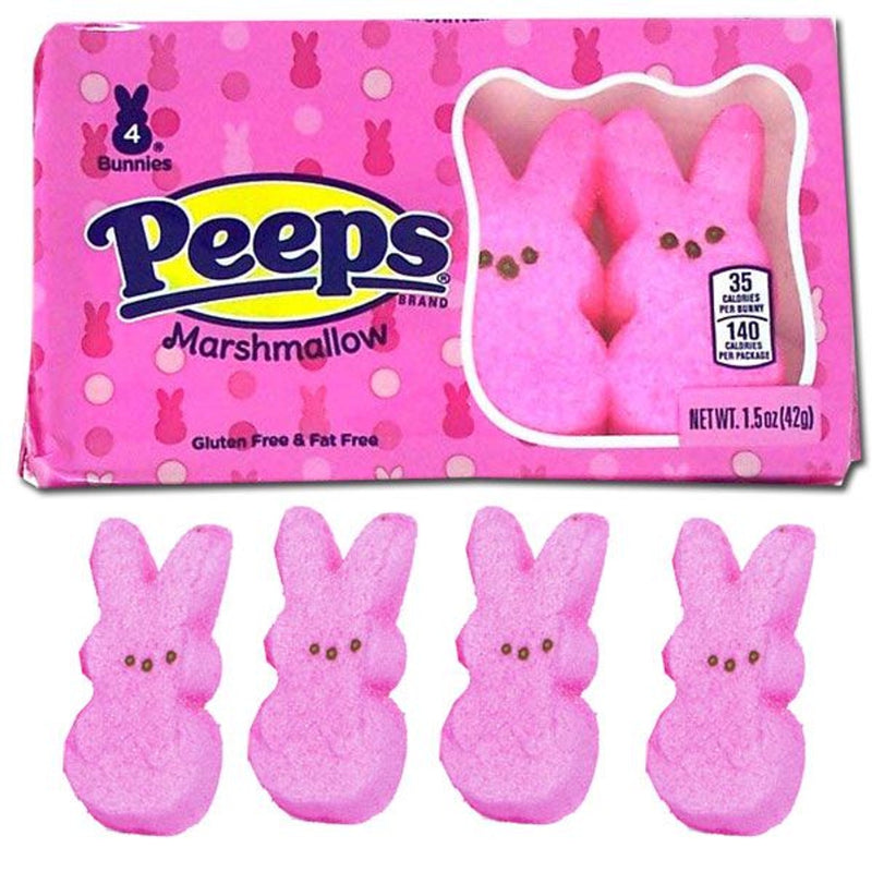 PEEPS®: 4 ct Pink Marshmallow Bunnies