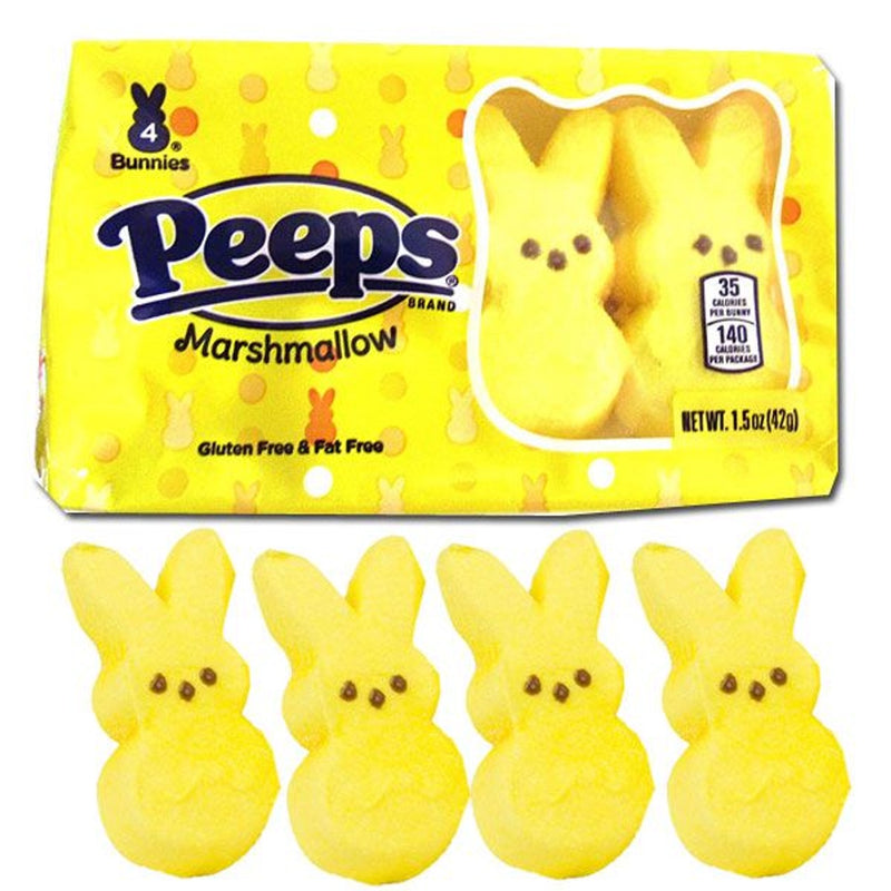 PEEPS®: 4 ct Yellow Marshmallow Bunnies
