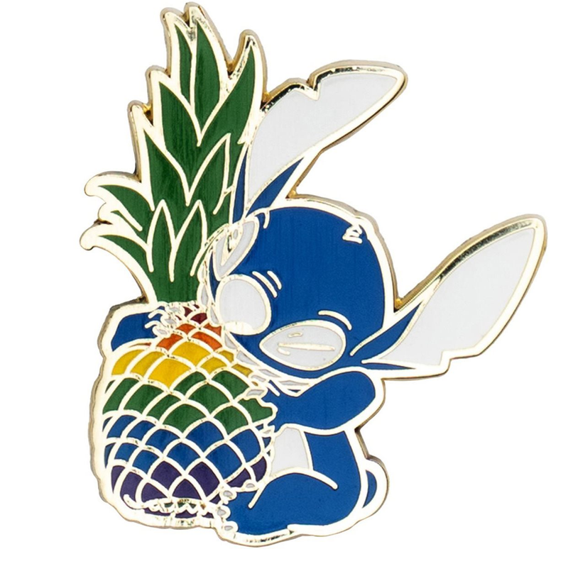 Lilo and Stitch - Rainbow Pineapple Enamel Pin