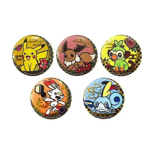Pokémon: Kirie Series A Tin Badge (Single, Assorted)