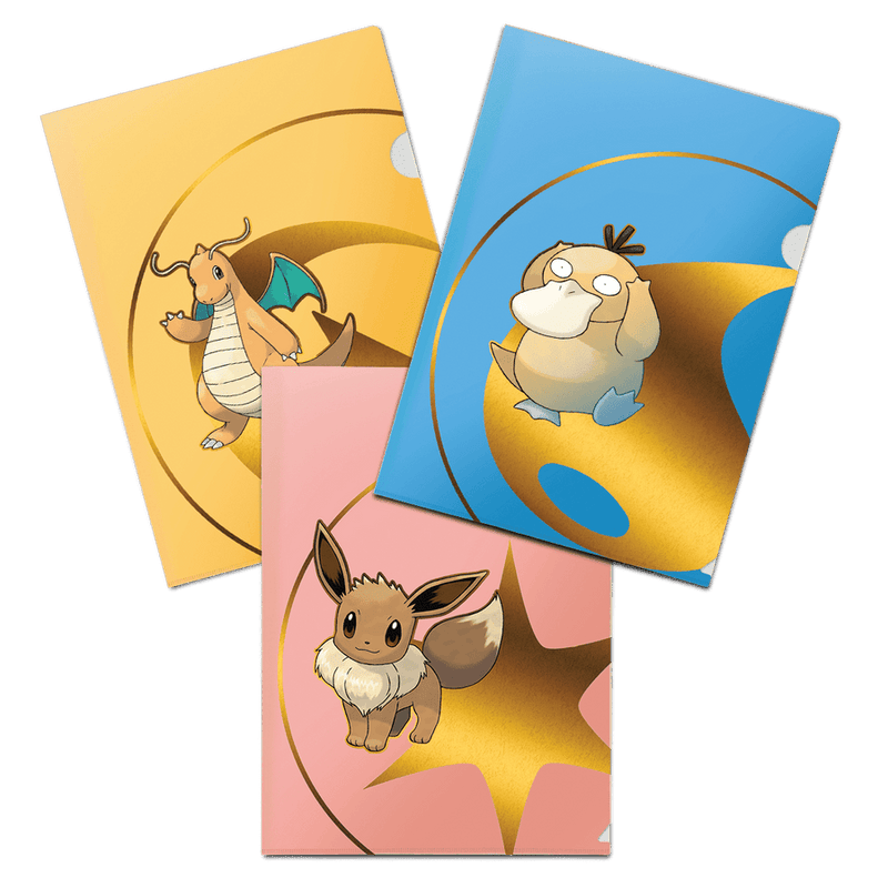 Pokémon: Eevee, Dragonite, Psyduck A4 Folios