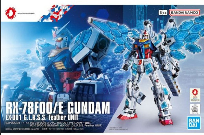 1/144 RX-78F00/E Gundam (EX-001 G.L.R.S.S. Feather Unit) Model Kit