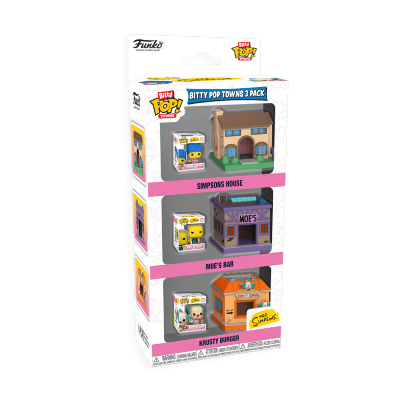 The Simpsons - Springfield Bitty Pop! Town 3 Pack