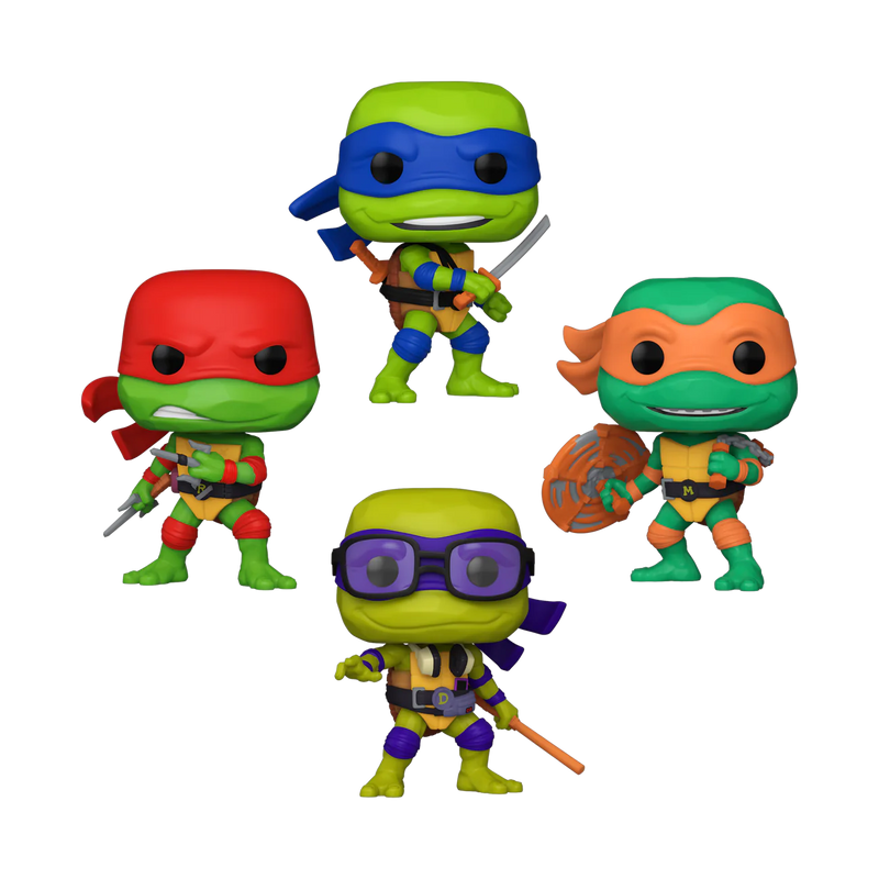 Teenage Mutant Ninja Turtles (2023) - Glow US Exclusive Pop! Vinyl Figure 4 Pack