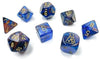Chessex – Lustrous Polyhedral Azurite/Gold