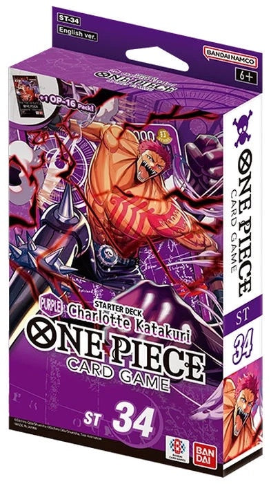One Piece Card Game: Starter Deck Display – Purple Charlotte Katakuri [ST-34]