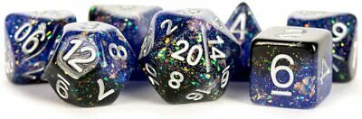 MDG - Eternal Resin Polyhedral Dice Set: Blue/Black