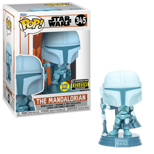 Star Wars: The Mandalorian - Hologram Glow in the Dark (EE Sticker) Pop! Vinyl Figure