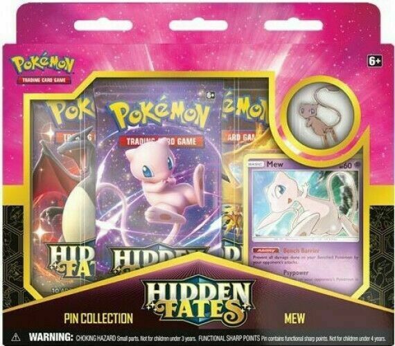 Pokemon TCG Hidden Fates Mew Pin Collection