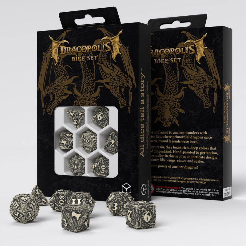 Q Workshop – Dracopolis Dice Set – The Scandinavian Blackfang
