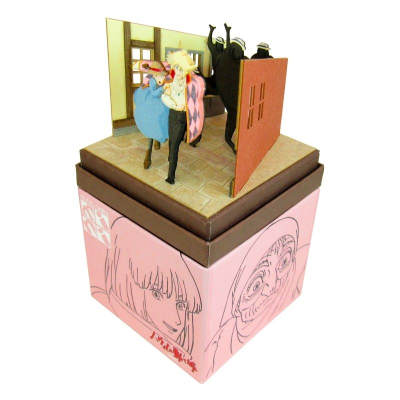 Howl's Moving Castle - Howl Runs Away with Sophie Studio Ghibli Miniatuart Kit