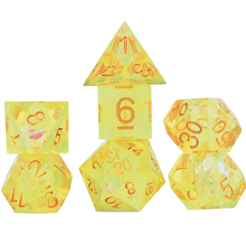 Sirius Dice – Dice Set – Sharp Yellow Fairy