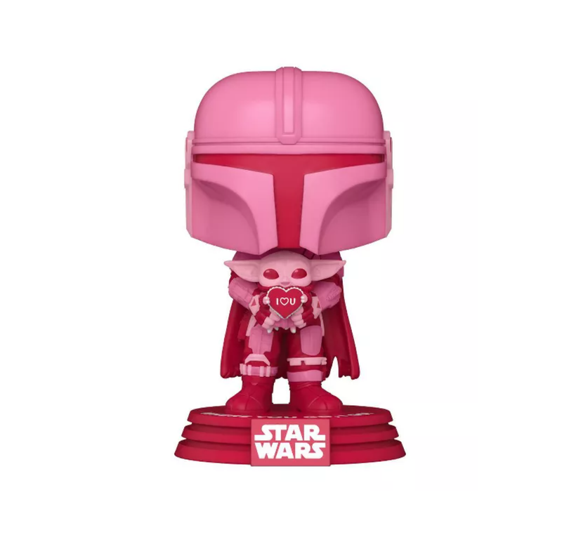 Star Wars: The Mandalorian - Mandalorian & Grogu Valentine (US Exclusive) Pop! Vinyl Figure