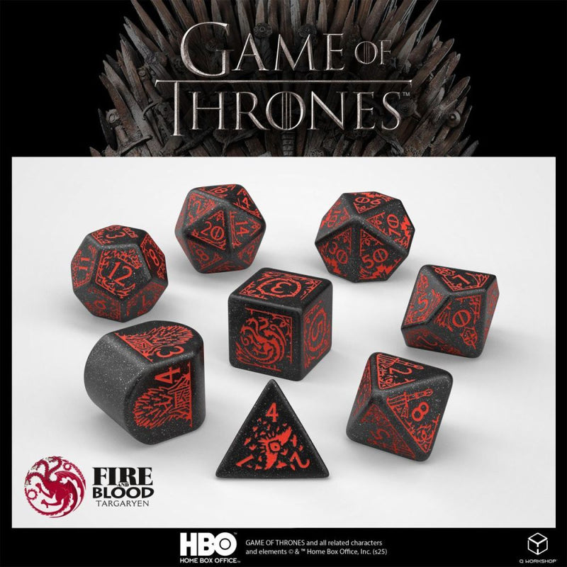 Q Workshop – Game of Thrones Dice Set: Targaryen