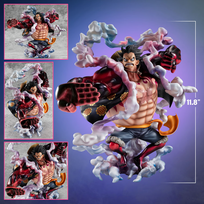 One Piece - Portrait Of Pirates: SA-Maximum Monkey D. Luffy Gear 4 Bounce-Man Figure (10th Anniversary Limited Ver.)