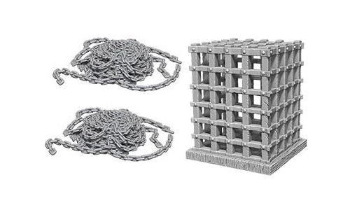 Wizkids - Deep Cuts Unpainted Miniatures: Cage & Chains