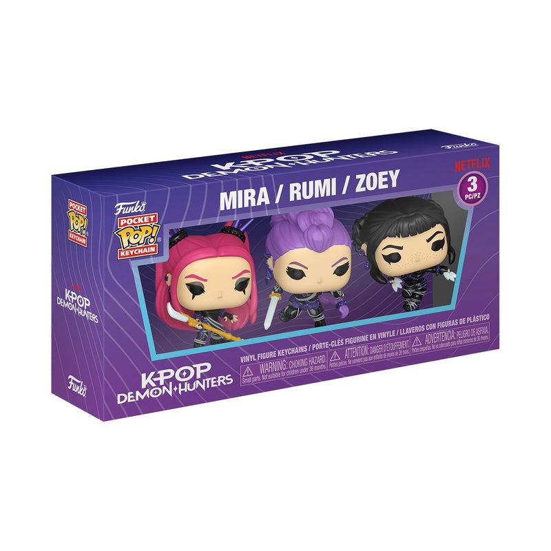 KPop Demon Hunters - Huntrix Pop! Vinyl Keychain (3 Pack)