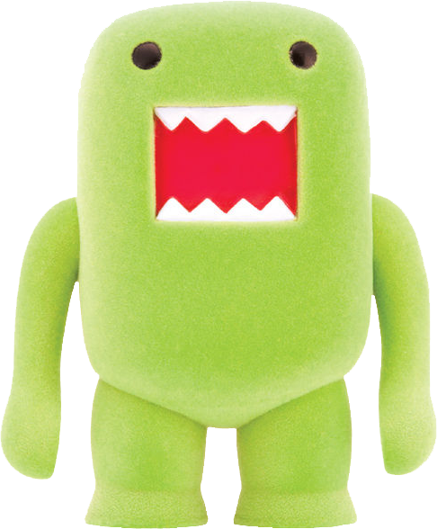 Domo - 4in Lime Soda Flocked Vinyl Figure