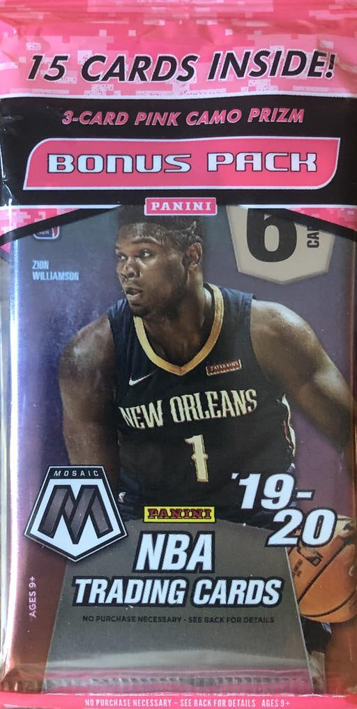 NBA Trading Cards - 2019-20 Mosaic Pack (15 Cards)
