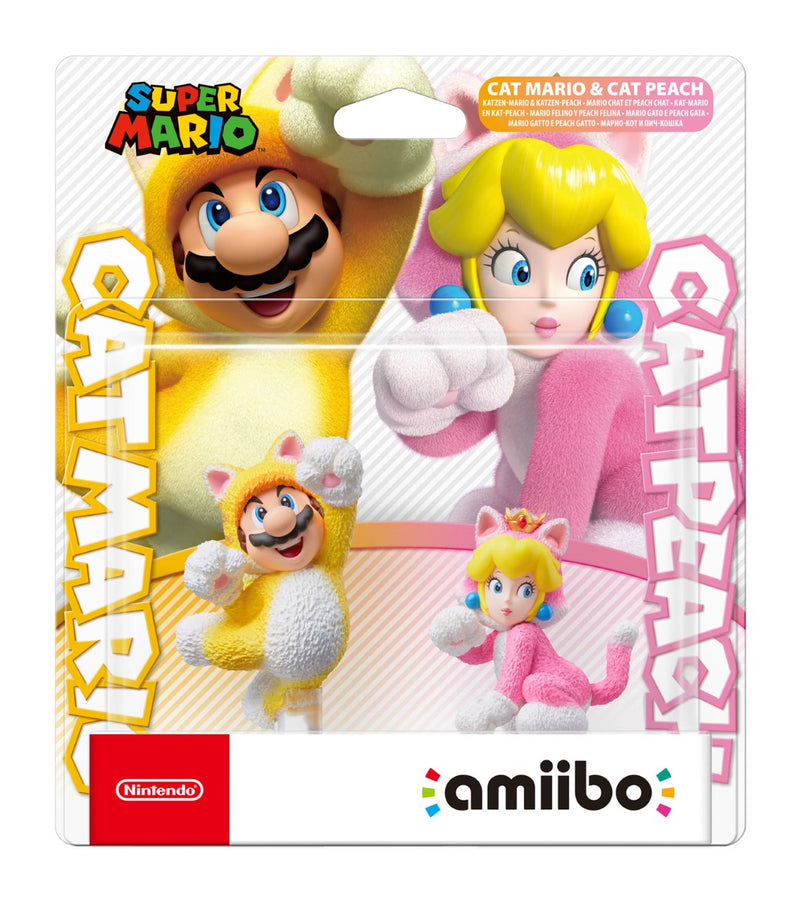 amiibo - Cat Mario & Cat Peach Double Pack