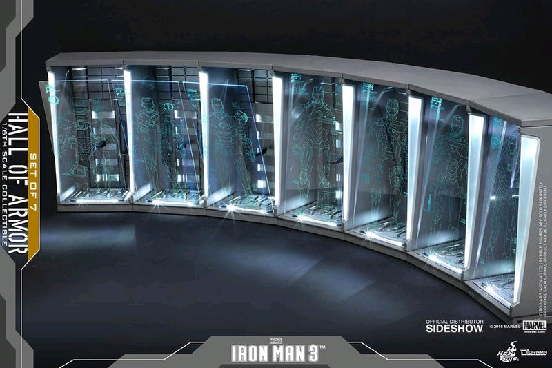 Iron Man 3 - Hall of Armour Diorama 7-Pack 1:6 Scale