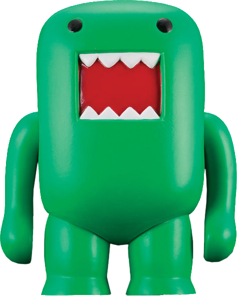 Domo - 4in Vinyl Figure Black-light Green