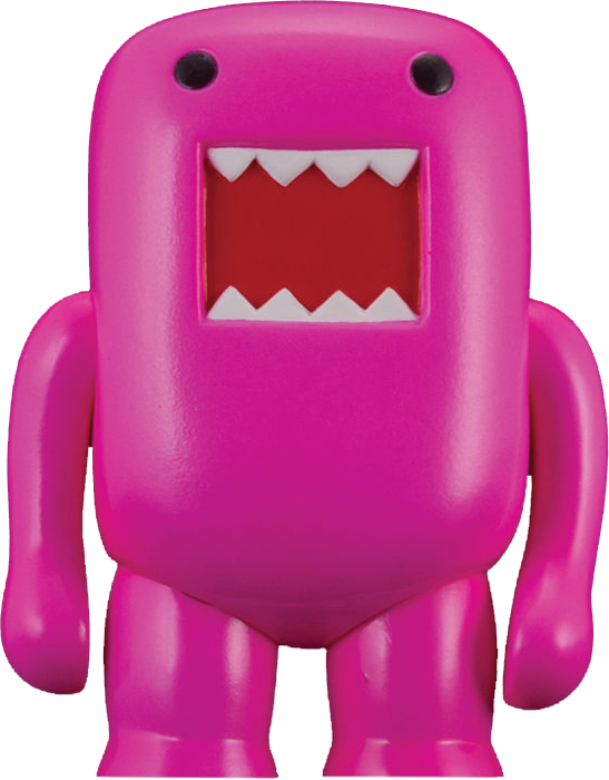 Domo - 4in Vinyl Figure Black-light Pink