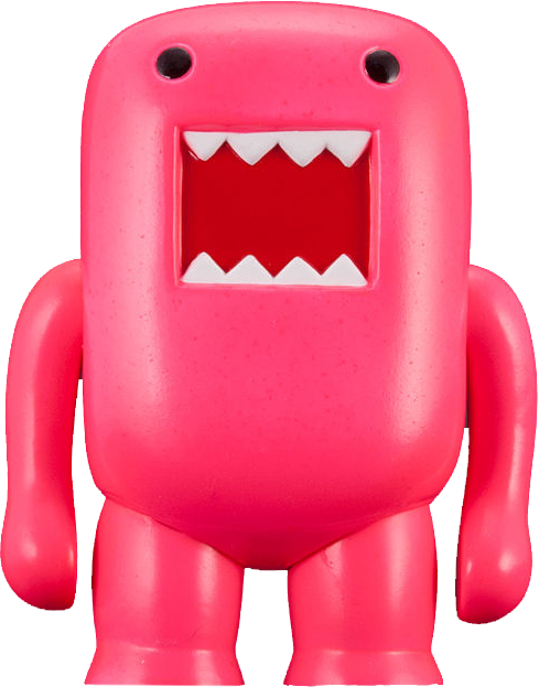 Domo - 4in Vinyl Figure Black-light Red