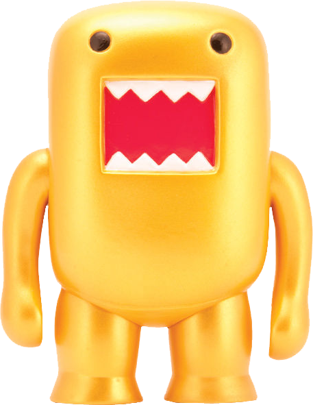 Domo - 4in Metallic Gold Vinyl Figure