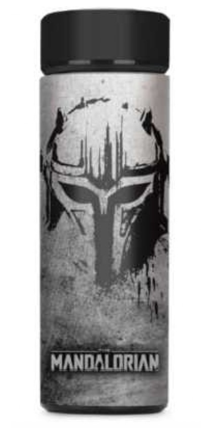 The Mandalorian - Helmet Etch Metal Drink Bottle