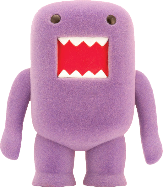 Domo - 4in Grape Soda Flocked Vinyl Figure