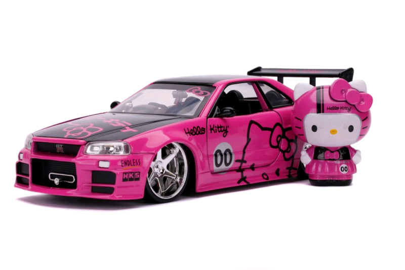 Hello Kitty - '02 Nissan Skyline GTR R34 1:24 Scale Hollywood Ride