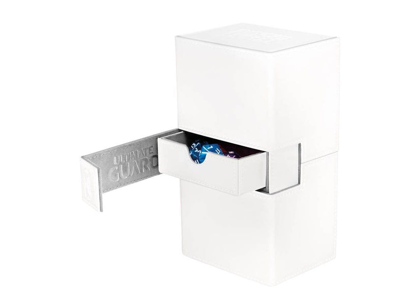 Ultimate Guard Twin Flip´n´Tray Deck Case 160+ Standard Size XenoSkin White Deck Box