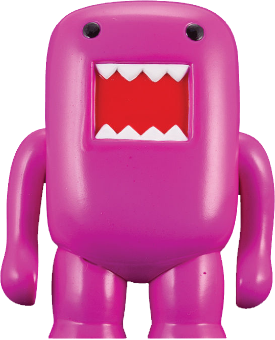 Domo - 4in Vinyl Figure Black-light Purple