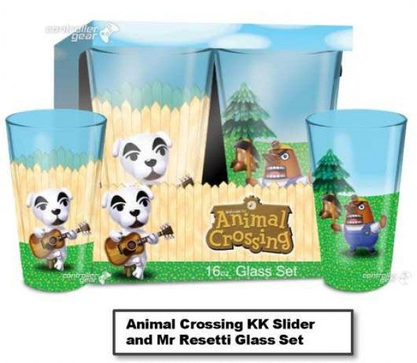 Animal Crossing - KK Slider & Mr Resetti Glass Set